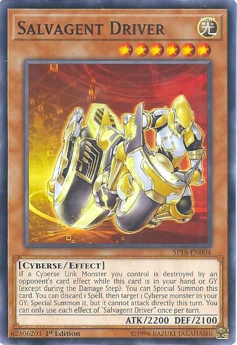 Salvagent Driver SP18-EN004 card from Star Pack VRAINS