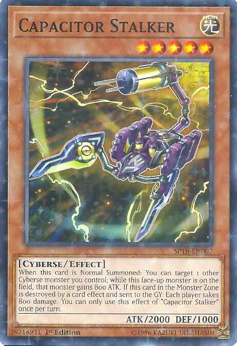 Capacitor Stalker (Starfoil) SP18-EN007 card from Star Pack VRAINS