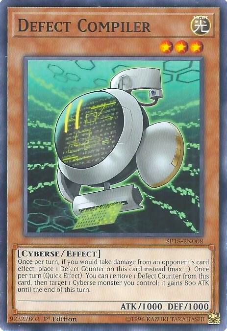 Defect Compiler (Starfoil) SP18-EN008 card from Star Pack VRAINS