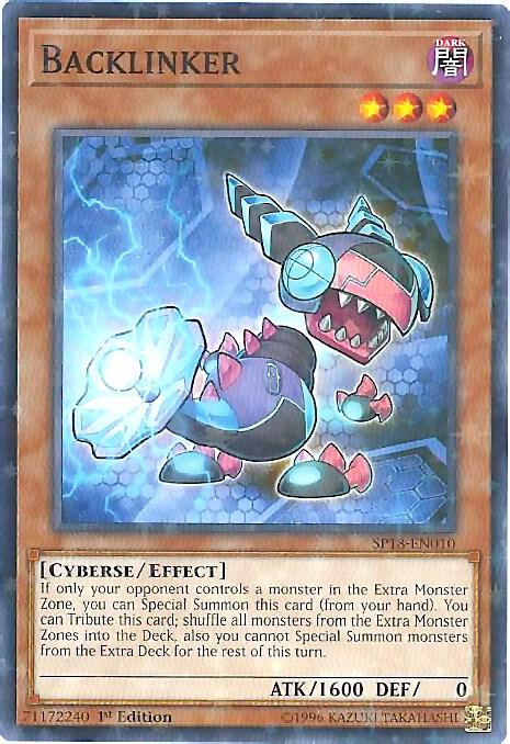 Backlinker (Starfoil) SP18-EN010 card from Star Pack VRAINS