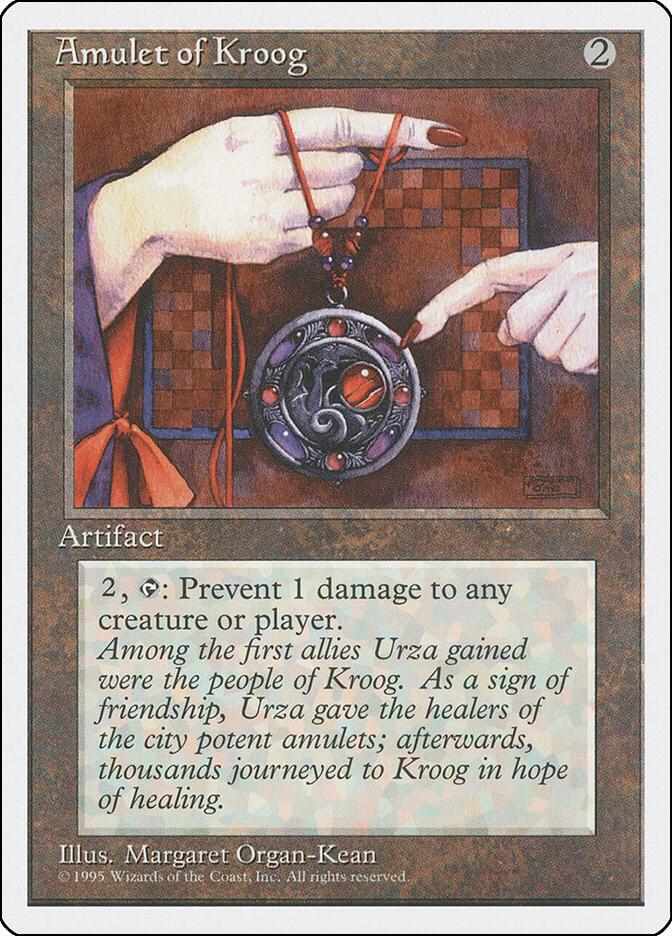 Amulet of Kroog card from Fourth Edition