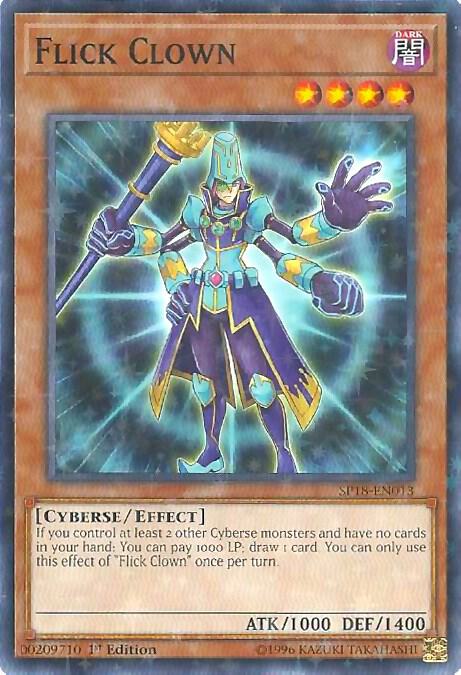 Flick Clown (Starfoil) SP18-EN013 card from Star Pack VRAINS