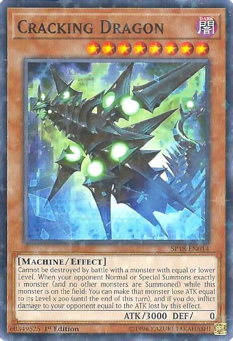 Cracking Dragon (Starfoil) SP18-EN014 card from Star Pack VRAINS