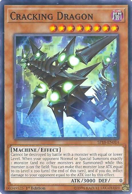Cracking Dragon SP18-EN014 card from Star Pack VRAINS