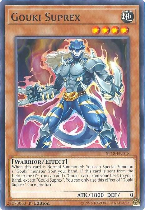 Gouki Suprex SP18-EN018 card from Star Pack VRAINS