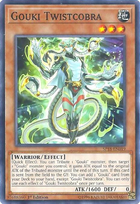 Gouki Twistcobra SP18-EN019 card from Star Pack VRAINS