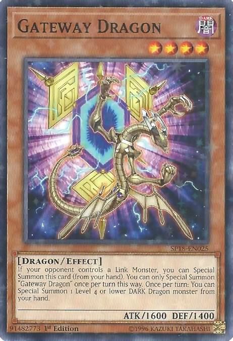 Gateway Dragon (Starfoil) SP18-EN025 card from Star Pack VRAINS