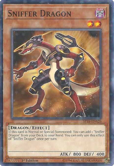 Sniffer Dragon (Starfoil) SP18-EN026 card from Star Pack VRAINS