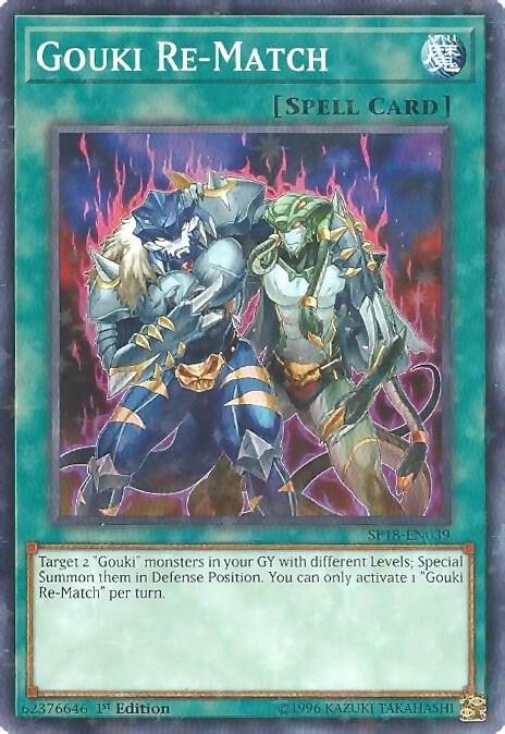 Gouki Re-Match (Starfoil) SP18-EN039 card from Star Pack VRAINS