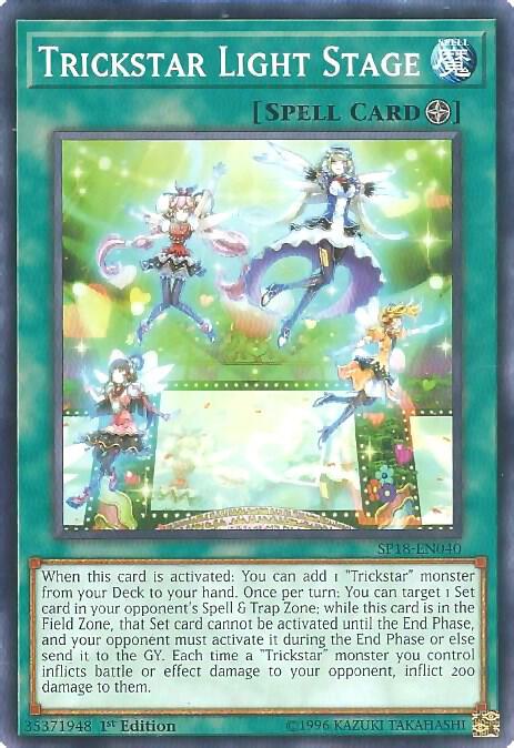 Trickstar Light Stage SP18-EN040 card from Star Pack VRAINS
