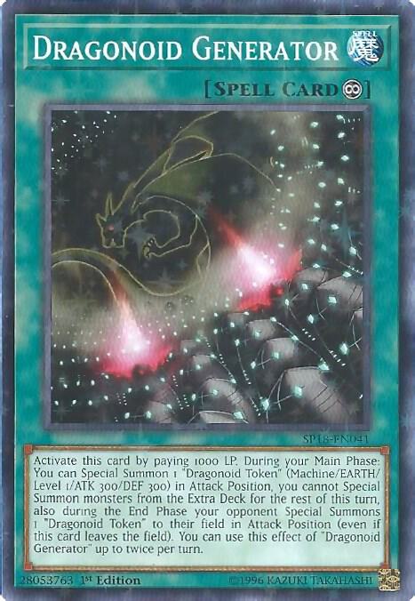 Dragonoid Generator (Starfoil) SP18-EN041 card from Star Pack VRAINS