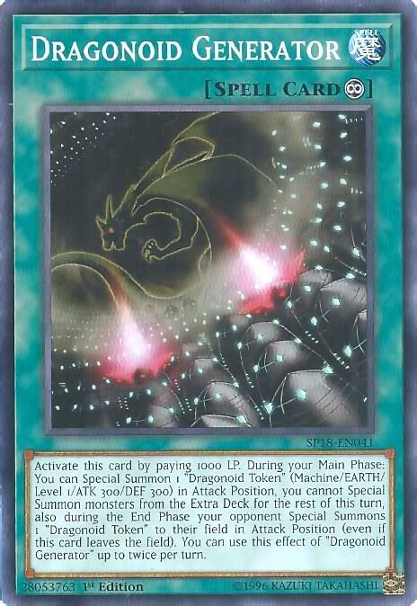 Dragonoid Generator SP18-EN041 card from Star Pack VRAINS