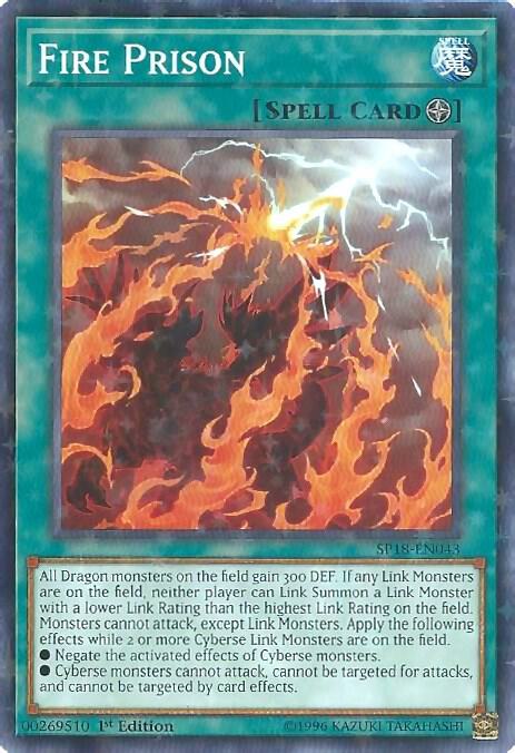 Fire Prison (Starfoil) SP18-EN043 card from Star Pack VRAINS