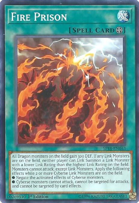 Fire Prison SP18-EN043 card from Star Pack VRAINS