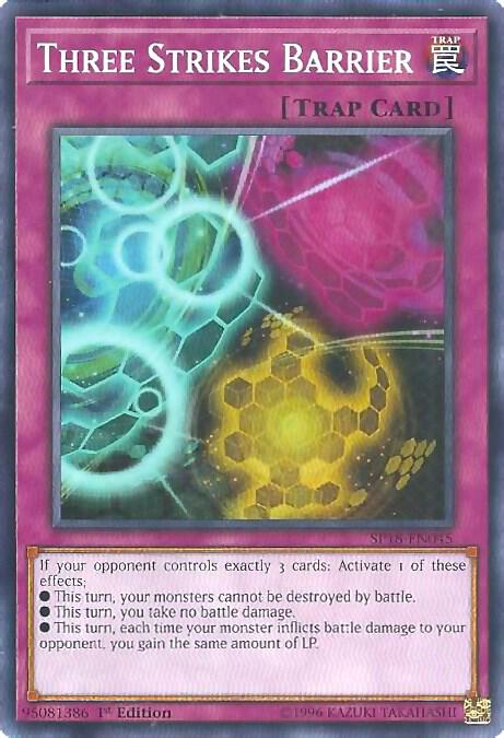 Three Strikes Barrier SP18-EN045 card from Star Pack VRAINS