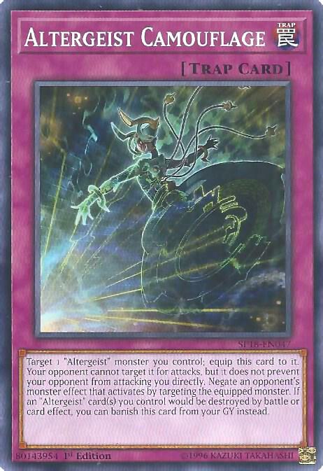 Altergeist Camouflage SP18-EN047 card from Star Pack VRAINS