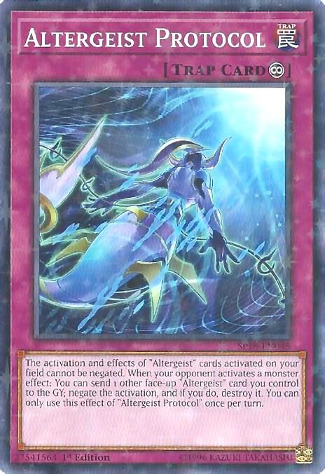 Altergeist Protocol (Starfoil) SP18-EN048 card from Star Pack VRAINS