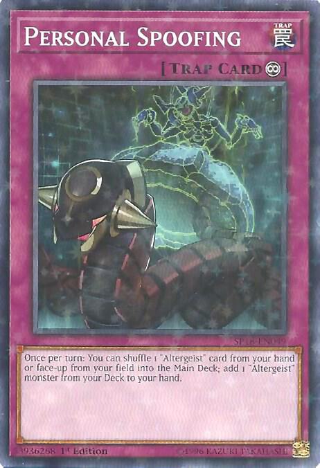 Personal Spoofing (Starfoil) SP18-EN049 card from Star Pack VRAINS