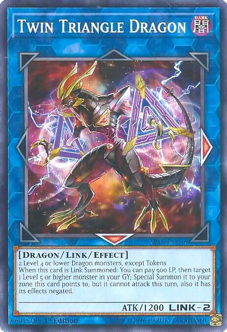Twin Triangle Dragon SP18-EN036 card from Star Pack VRAINS
