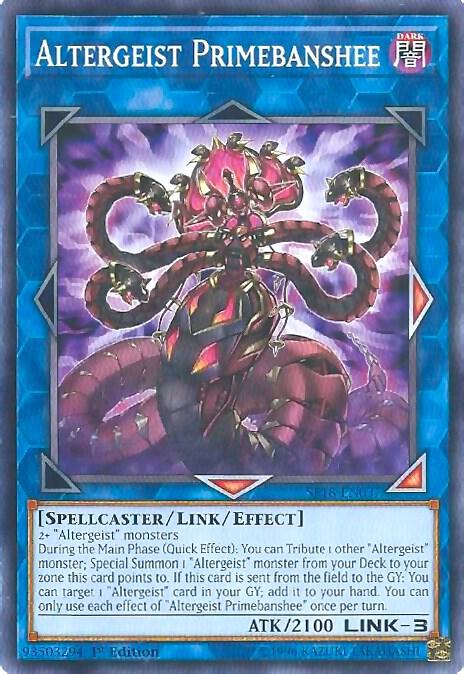 Altergeist Primebanshee SP18-EN037 card from Star Pack VRAINS