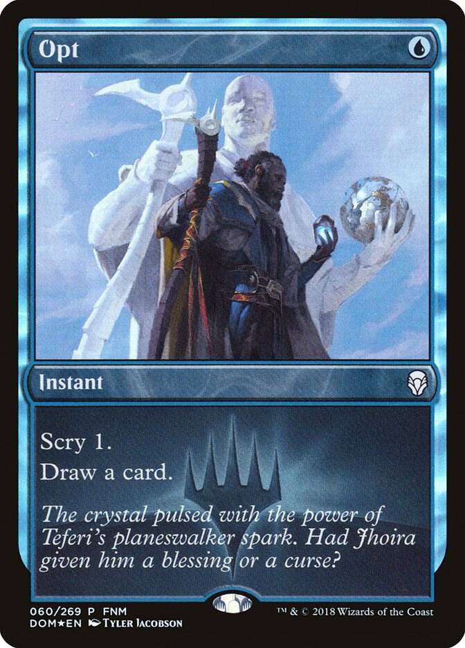 Opt 60 card from FNM Promos