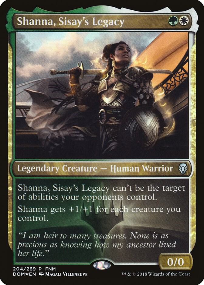 Shanna, Sisay's Legacy 204 card from FNM Promos