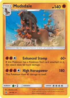 Mudsdale - 76/145 (Prerelease Kit Exclusive) 076/145 card from Deck Exclusives