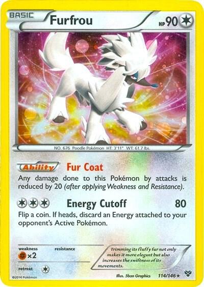Furfrou - 114/146 (Cosmos Holo) 114/116 card from Blister Exclusives