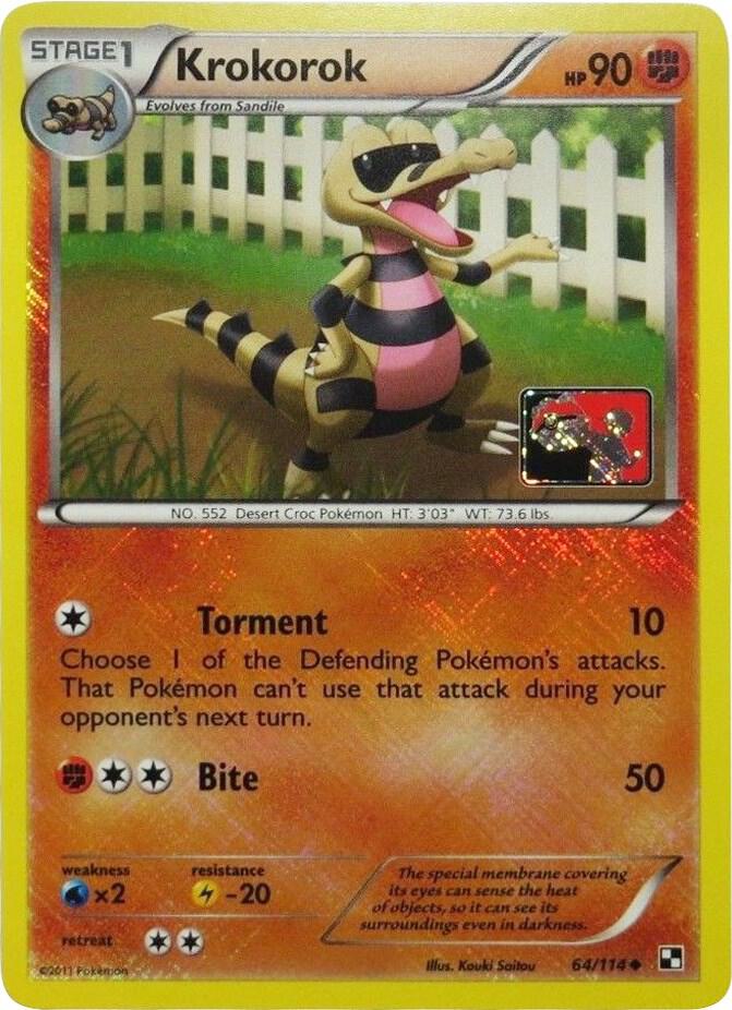 Krokorok - 64/114 (League Promo) 064/114 card from League & Championship Cards