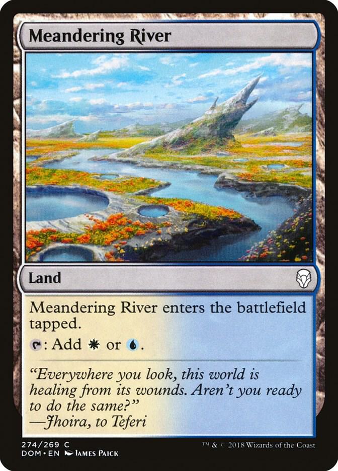 Meandering River 274 card from Dominaria