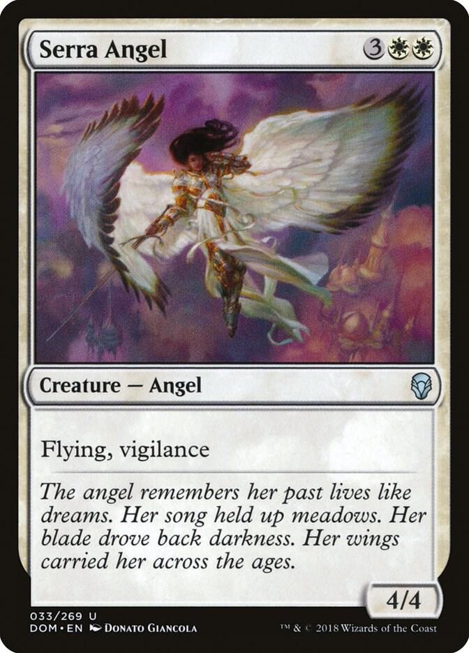 Serra Angel 33 card from Dominaria