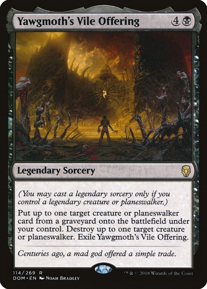 Yawgmoth's Vile Offering 114 card from Dominaria