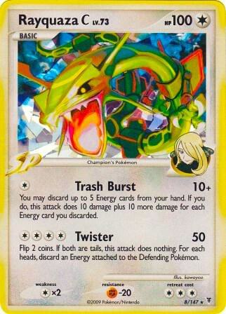 Rayquaza C - 8/147 (Cracked Ice) 008/147 card from Miscellaneous Cards & Products