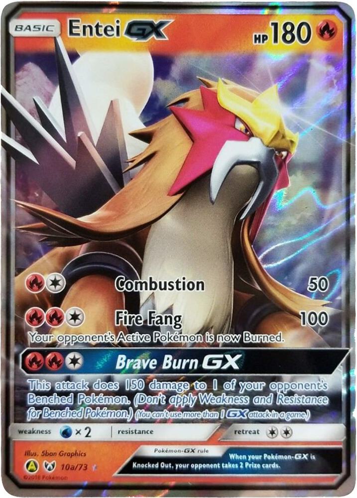 Entei GX - 10a/73 010a/073 card from Alternate Art Promos
