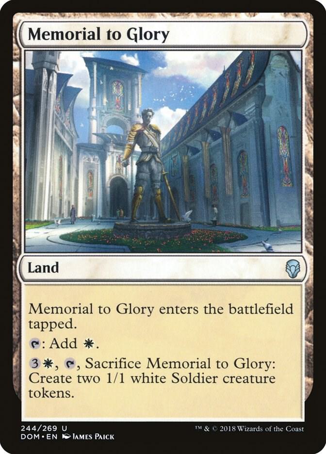 Memorial to Glory 244 card from Dominaria