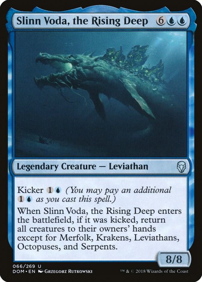 Slinn Voda, the Rising Deep 66 card from Dominaria