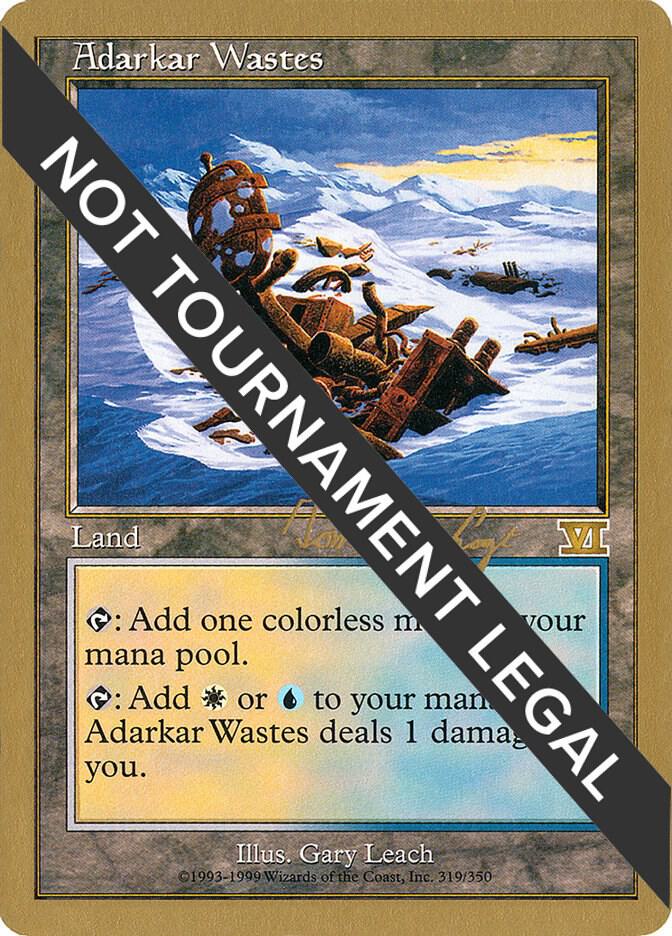 Adarkar Wastes - 2000 Tom van de Logt (6ED) card from World Championship Decks