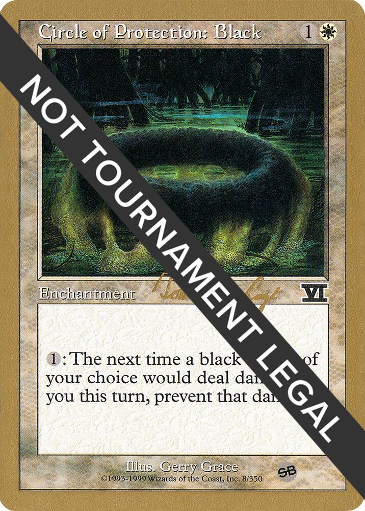 Circle of Protection: Black - 2000 Tom van de Logt (6ED) (SB) card from World Championship Decks