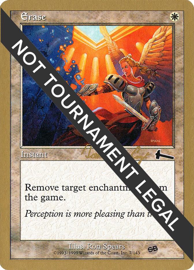 Erase - 2000 Tom van de Logt (6ED) (SB) card from World Championship Decks