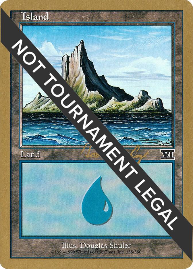 Island (335) - 2000 Tom van de Logt (6ED) card from World Championship Decks