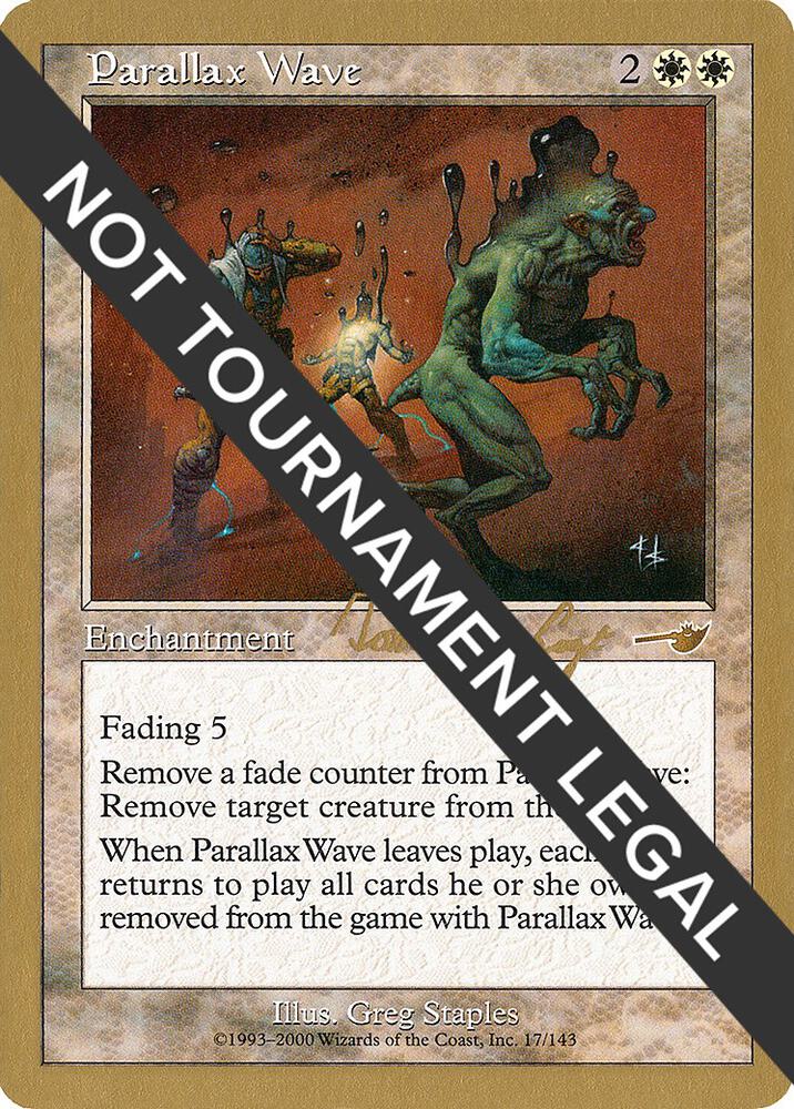 Parallax Wave - 2000 Tom van de Logt (NMS) card from World Championship Decks