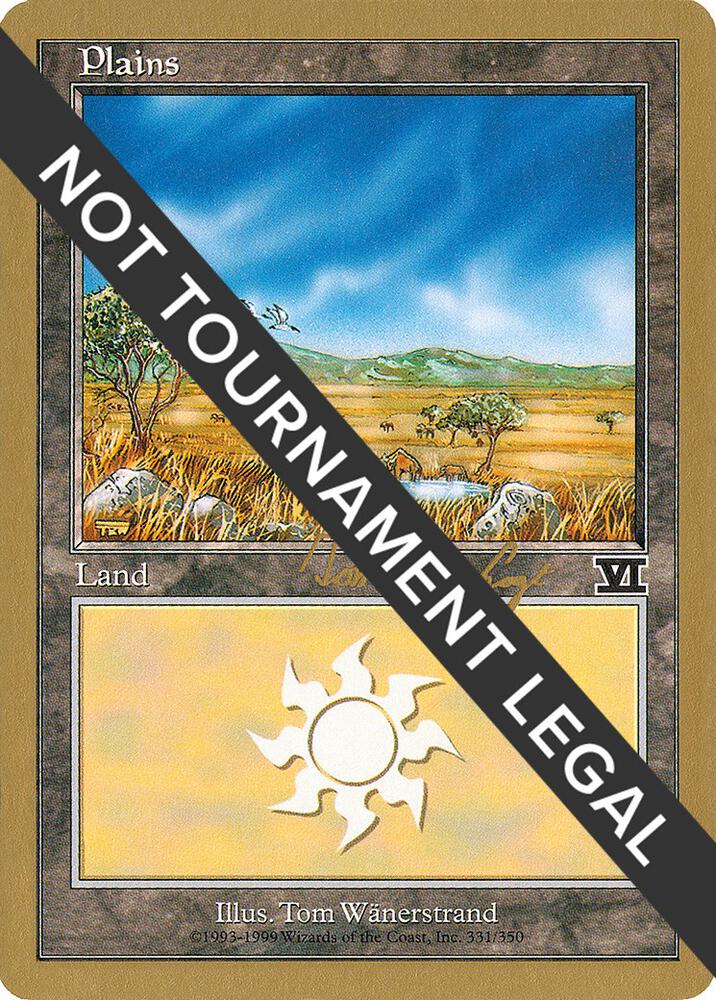 Plains (331) - 2000 Tom van de Logt (6ED) card from World Championship Decks