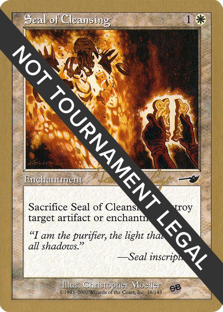 Seal of Cleansing - 2000 Tom van de Logt (NMS) (SB) card from World Championship Decks