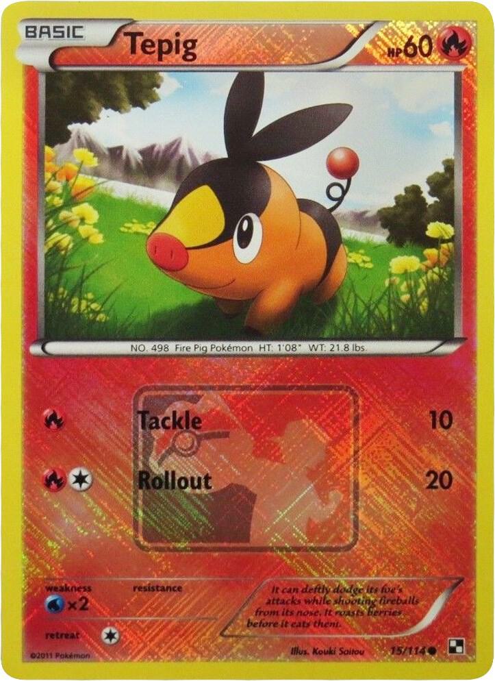 Tepig - 15/114 (League Promo) 015/114 card from League & Championship Cards