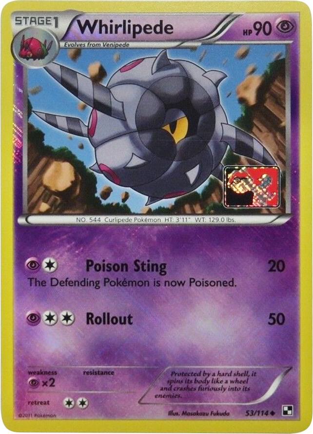 Whirlipede - 53/114 (League Promo) 053/114 card from League & Championship Cards