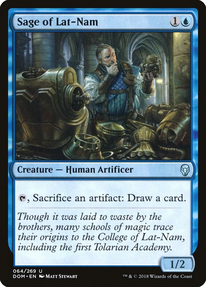 Sage of Lat-Nam 64 card from Dominaria
