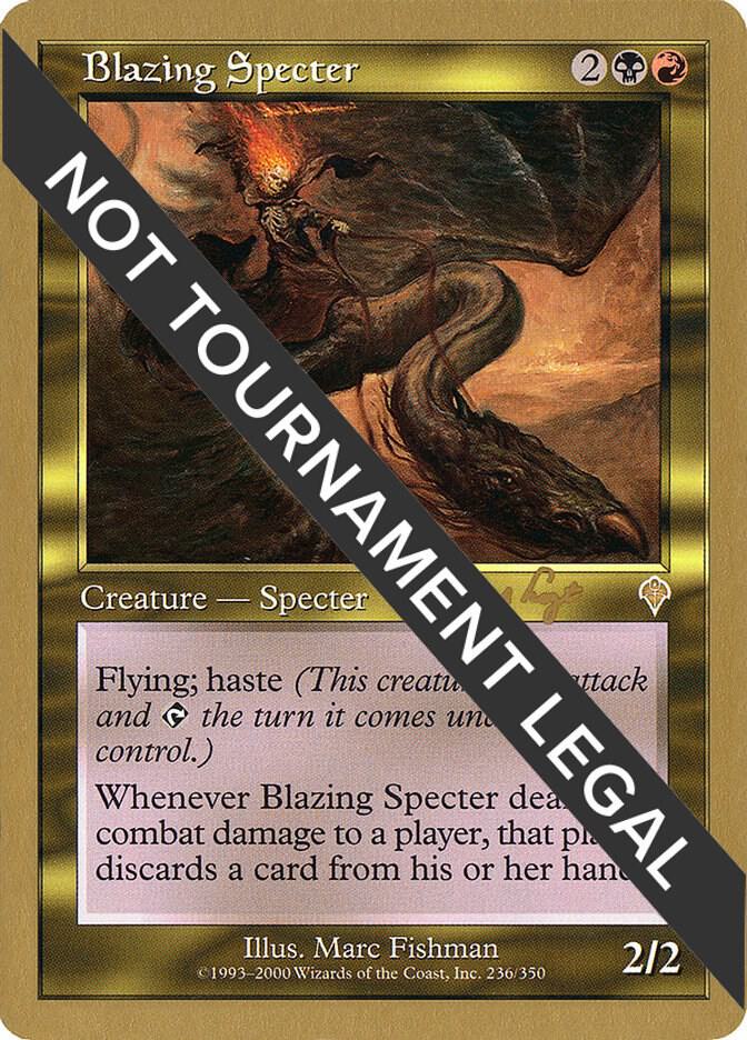 Blazing Specter - 2001 Tom van de Logt (INV) card from World Championship Decks