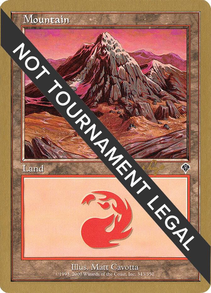 Mountain (343) - 2001 Tom van de Logt (INV) card from World Championship Decks