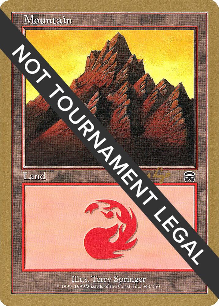 Mountain (343) - 2001 Tom van de Logt (MMQ) card from World Championship Decks