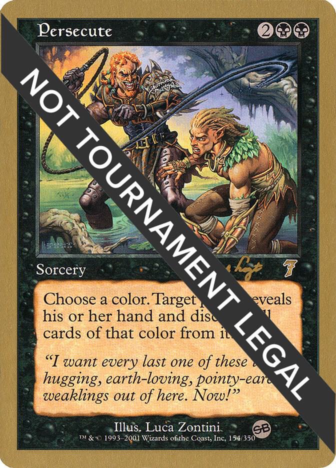 Persecute - 2001 Tom van de Logt (7ED) (SB) card from World Championship Decks